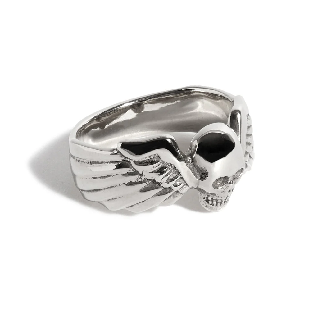Small Winged Skull Ring - Image 3